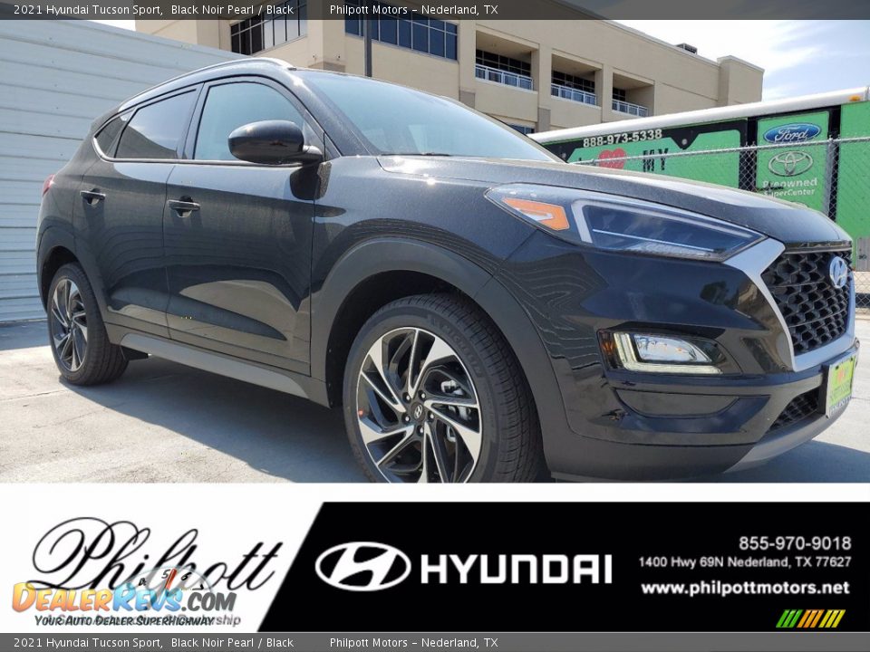 2021 Hyundai Tucson Sport Black Noir Pearl / Black Photo #1
