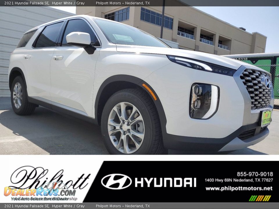 2021 Hyundai Palisade SE Hyper White / Gray Photo #1