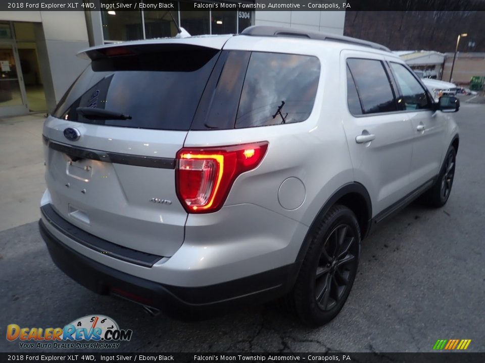2018 Ford Explorer XLT 4WD Ingot Silver / Ebony Black Photo #2