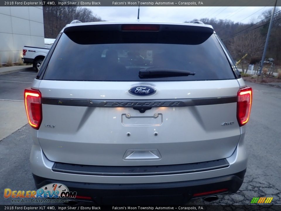 2018 Ford Explorer XLT 4WD Ingot Silver / Ebony Black Photo #3