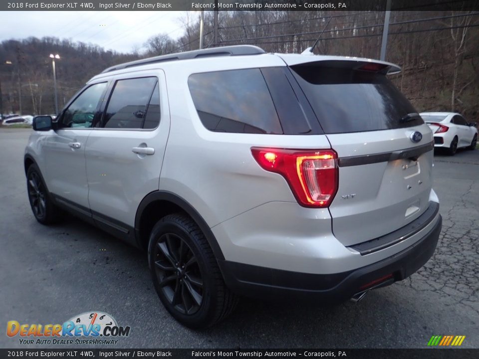 2018 Ford Explorer XLT 4WD Ingot Silver / Ebony Black Photo #5
