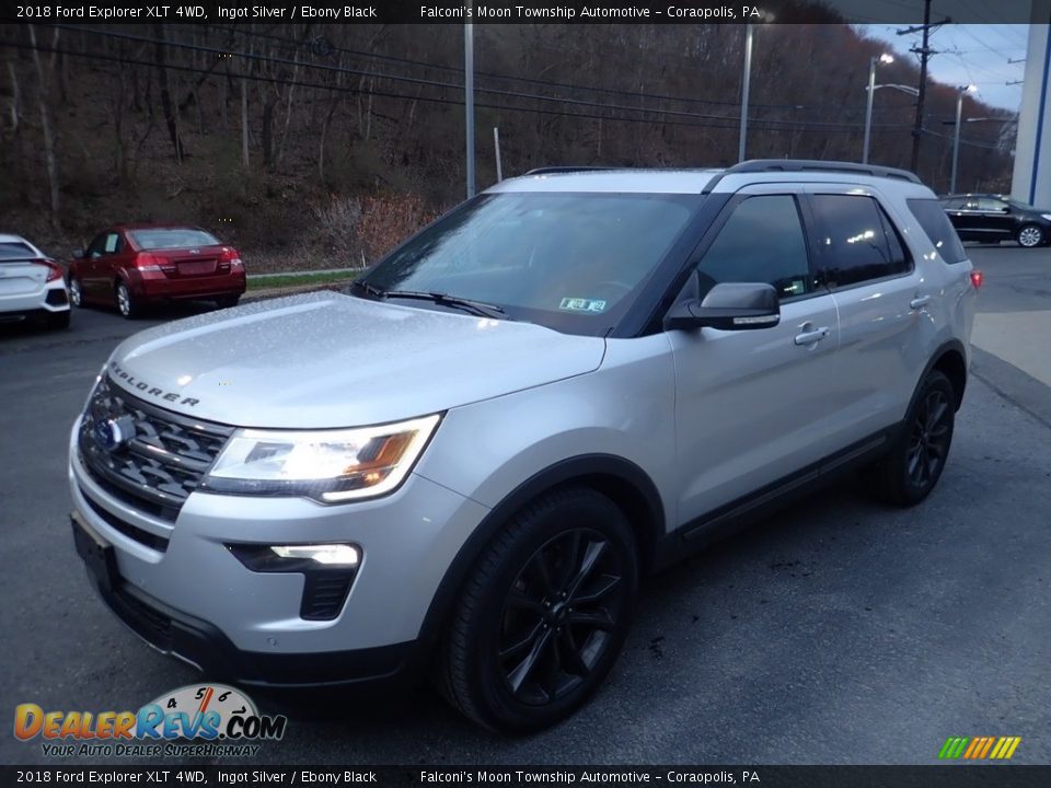 2018 Ford Explorer XLT 4WD Ingot Silver / Ebony Black Photo #7
