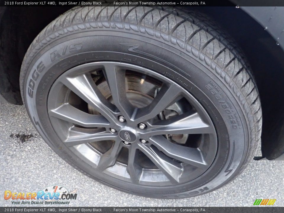 2018 Ford Explorer XLT 4WD Ingot Silver / Ebony Black Photo #10