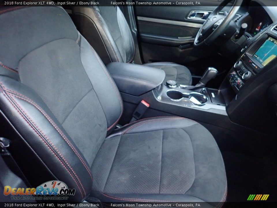 2018 Ford Explorer XLT 4WD Ingot Silver / Ebony Black Photo #11