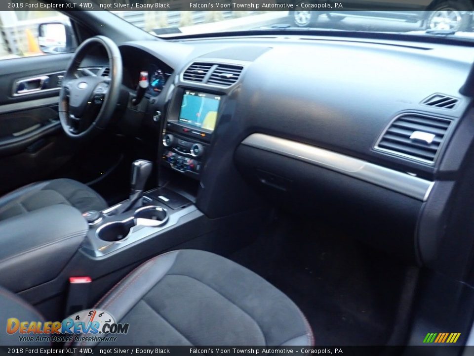 2018 Ford Explorer XLT 4WD Ingot Silver / Ebony Black Photo #12