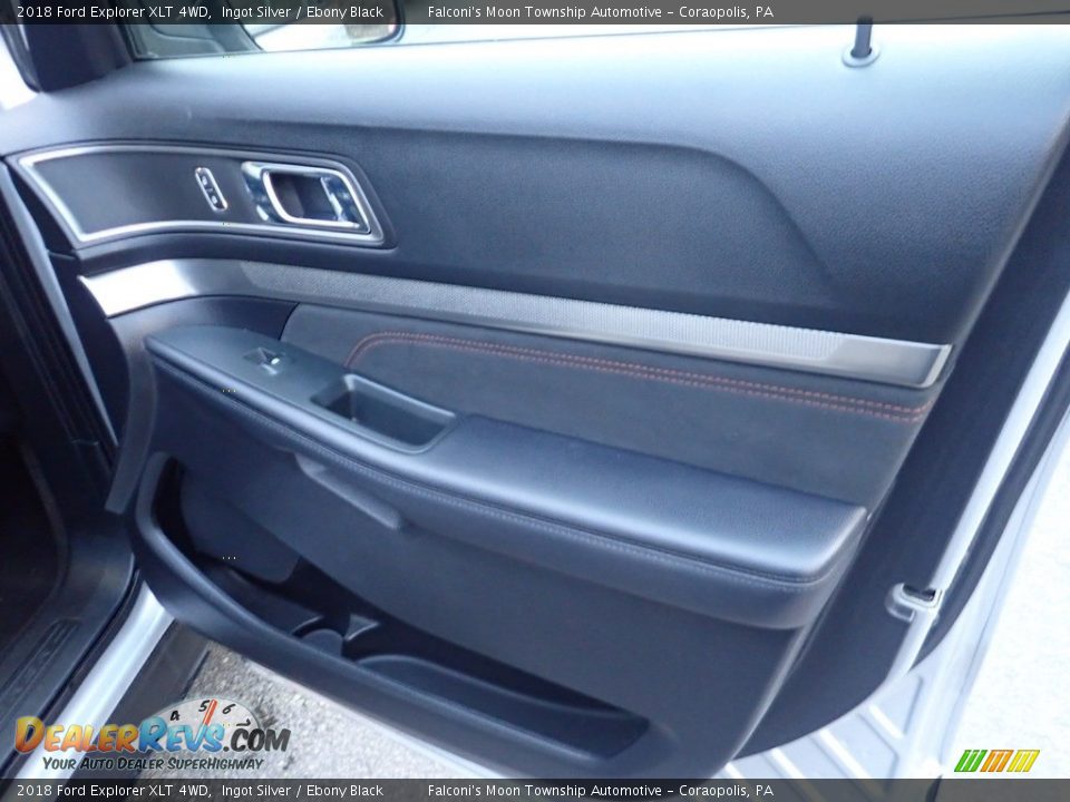 2018 Ford Explorer XLT 4WD Ingot Silver / Ebony Black Photo #13