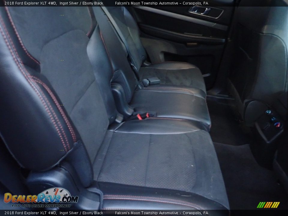 2018 Ford Explorer XLT 4WD Ingot Silver / Ebony Black Photo #14