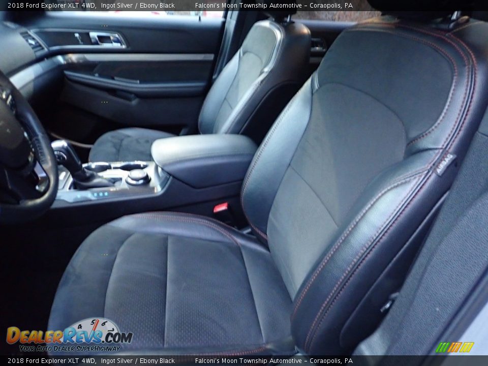 2018 Ford Explorer XLT 4WD Ingot Silver / Ebony Black Photo #16