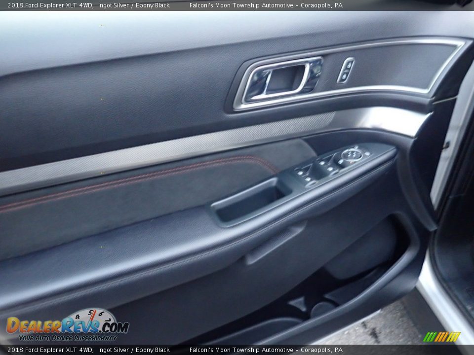 2018 Ford Explorer XLT 4WD Ingot Silver / Ebony Black Photo #19