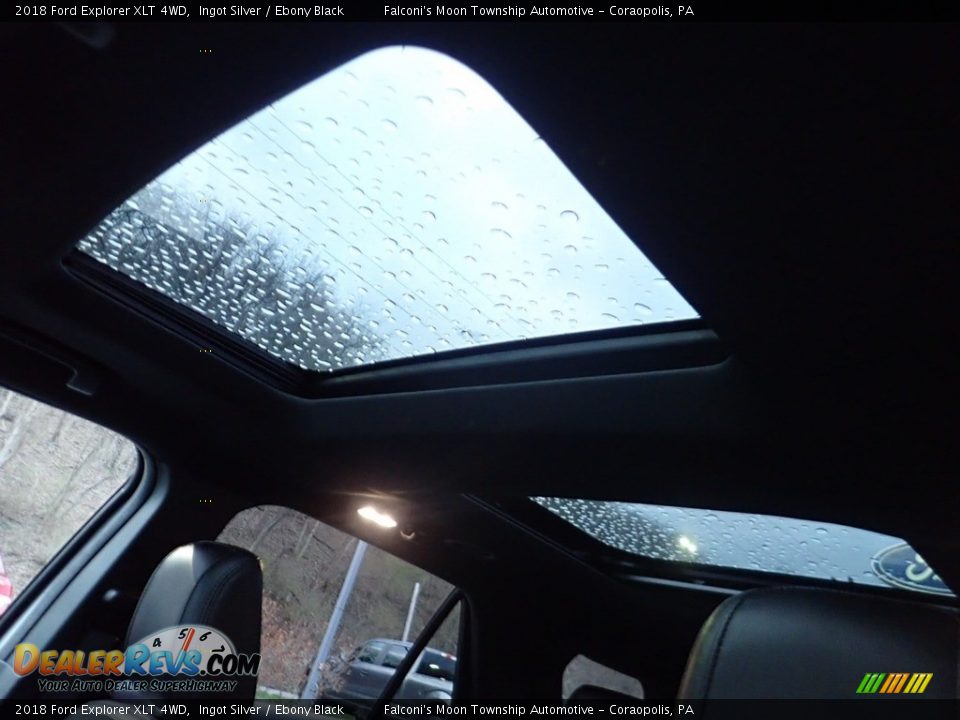 2018 Ford Explorer XLT 4WD Ingot Silver / Ebony Black Photo #20