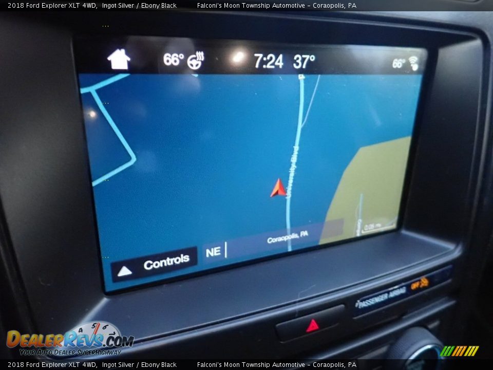 2018 Ford Explorer XLT 4WD Ingot Silver / Ebony Black Photo #21