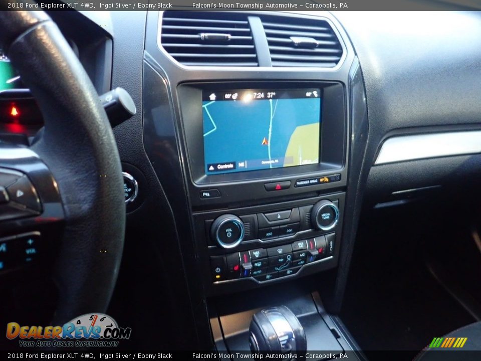 2018 Ford Explorer XLT 4WD Ingot Silver / Ebony Black Photo #22