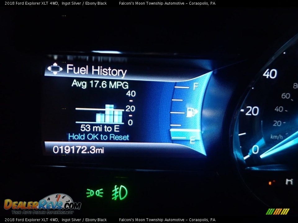 2018 Ford Explorer XLT 4WD Ingot Silver / Ebony Black Photo #24