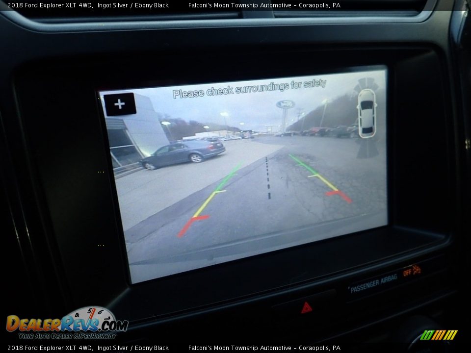 2018 Ford Explorer XLT 4WD Ingot Silver / Ebony Black Photo #25