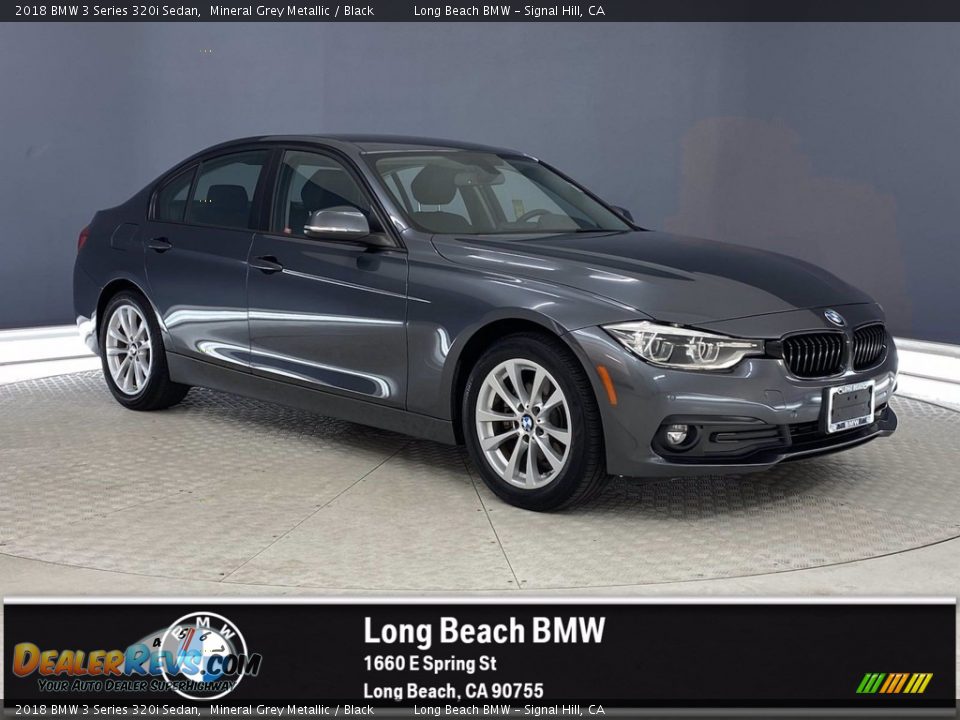 2018 BMW 3 Series 320i Sedan Mineral Grey Metallic / Black Photo #1