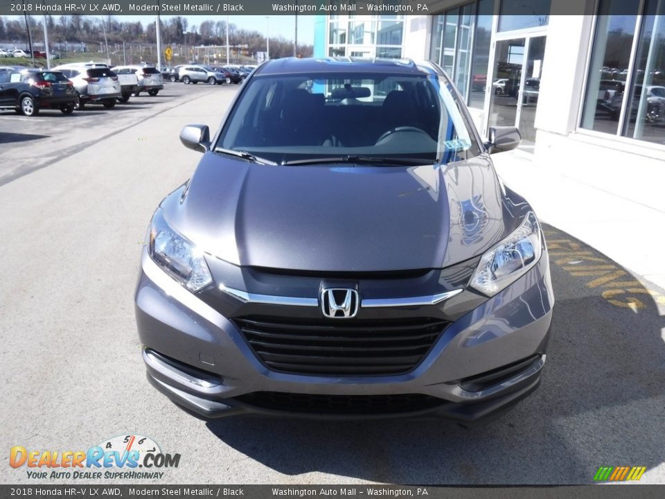 2018 Honda HR-V LX AWD Modern Steel Metallic / Black Photo #4