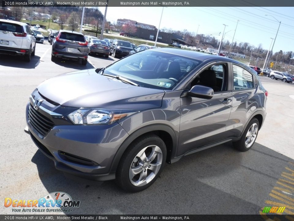 2018 Honda HR-V LX AWD Modern Steel Metallic / Black Photo #5