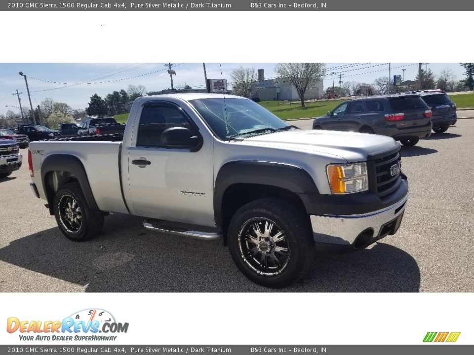 Pure Silver Metallic 2010 GMC Sierra 1500 Regular Cab 4x4 Photo #6