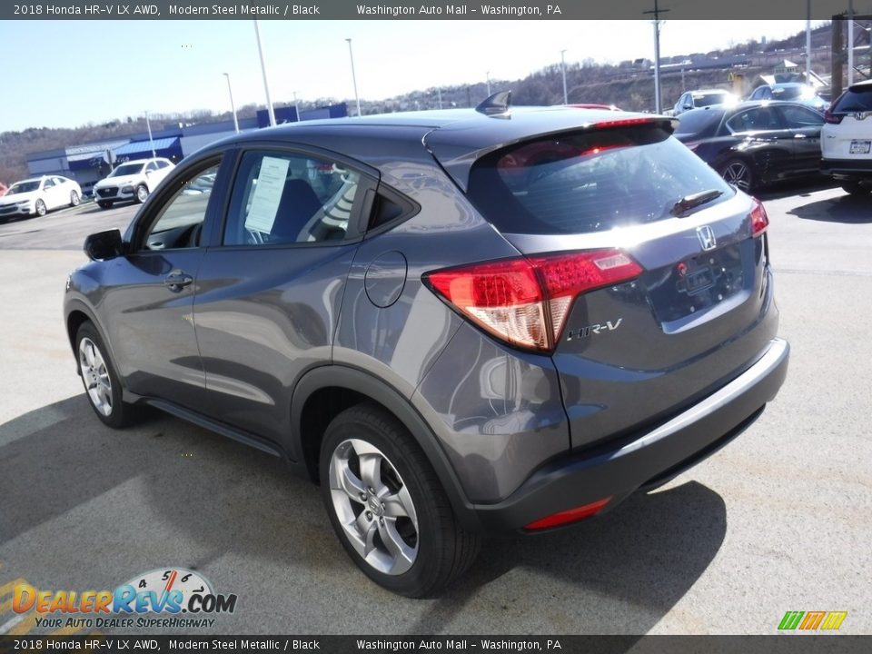 2018 Honda HR-V LX AWD Modern Steel Metallic / Black Photo #7