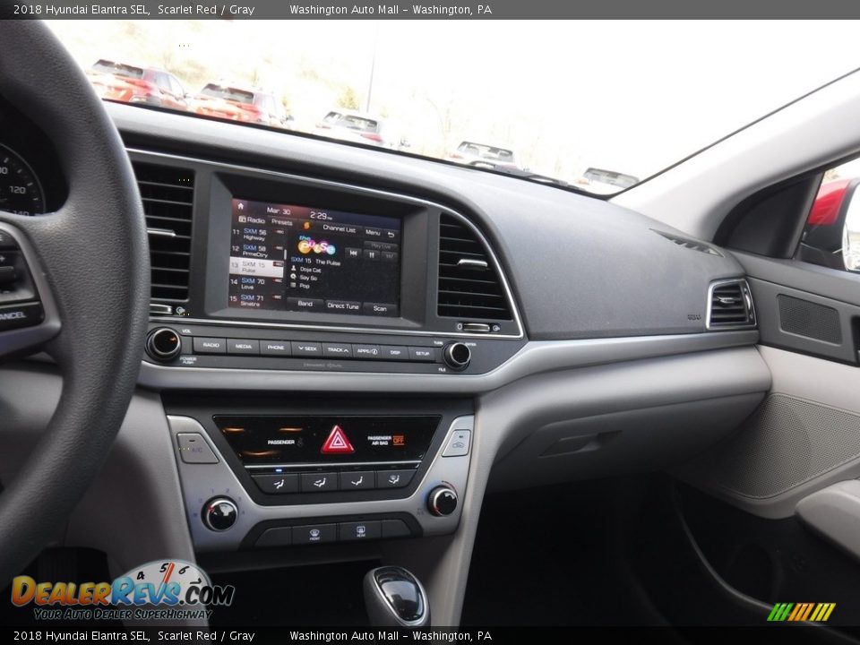 2018 Hyundai Elantra SEL Scarlet Red / Gray Photo #17