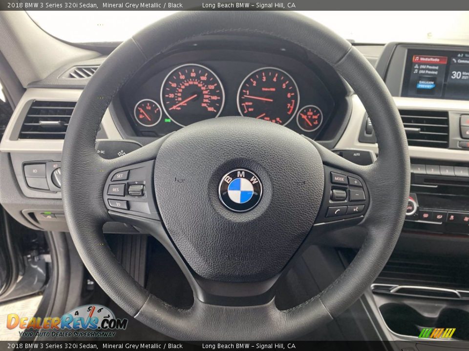 2018 BMW 3 Series 320i Sedan Mineral Grey Metallic / Black Photo #18