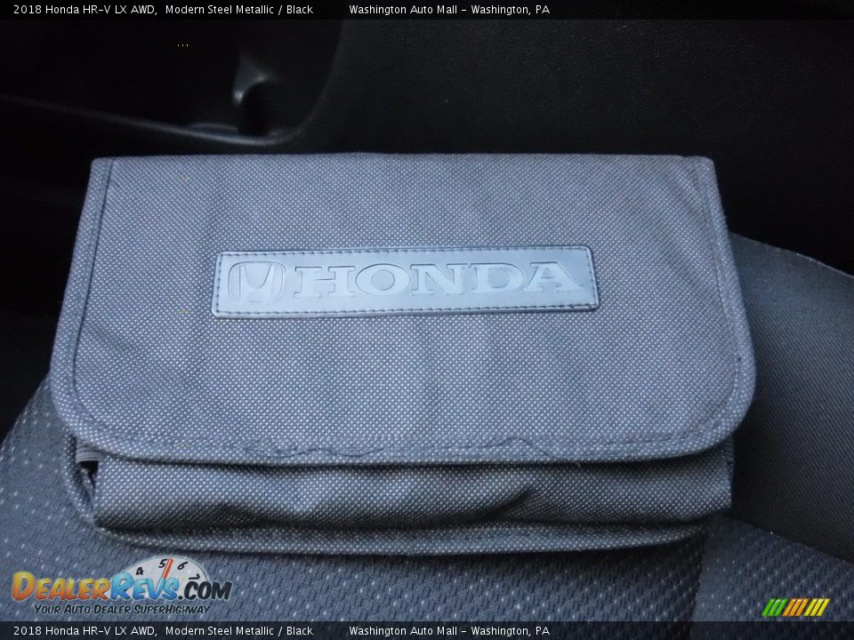 2018 Honda HR-V LX AWD Modern Steel Metallic / Black Photo #25