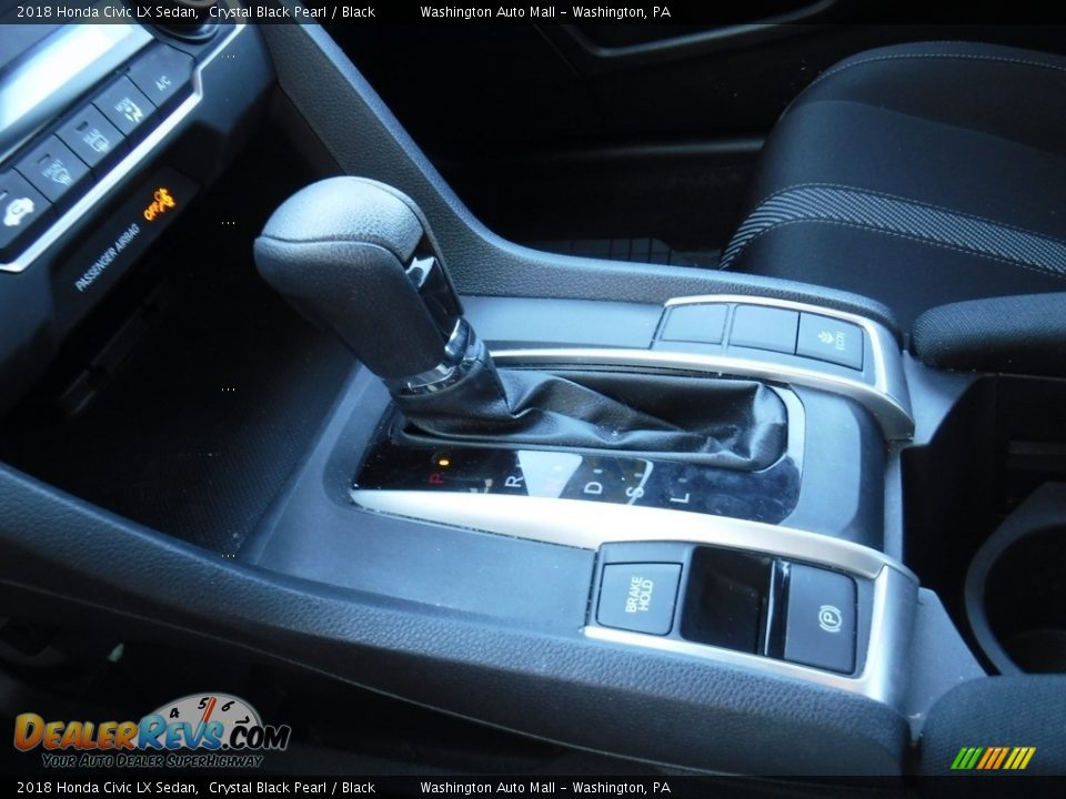 2018 Honda Civic LX Sedan Crystal Black Pearl / Black Photo #13