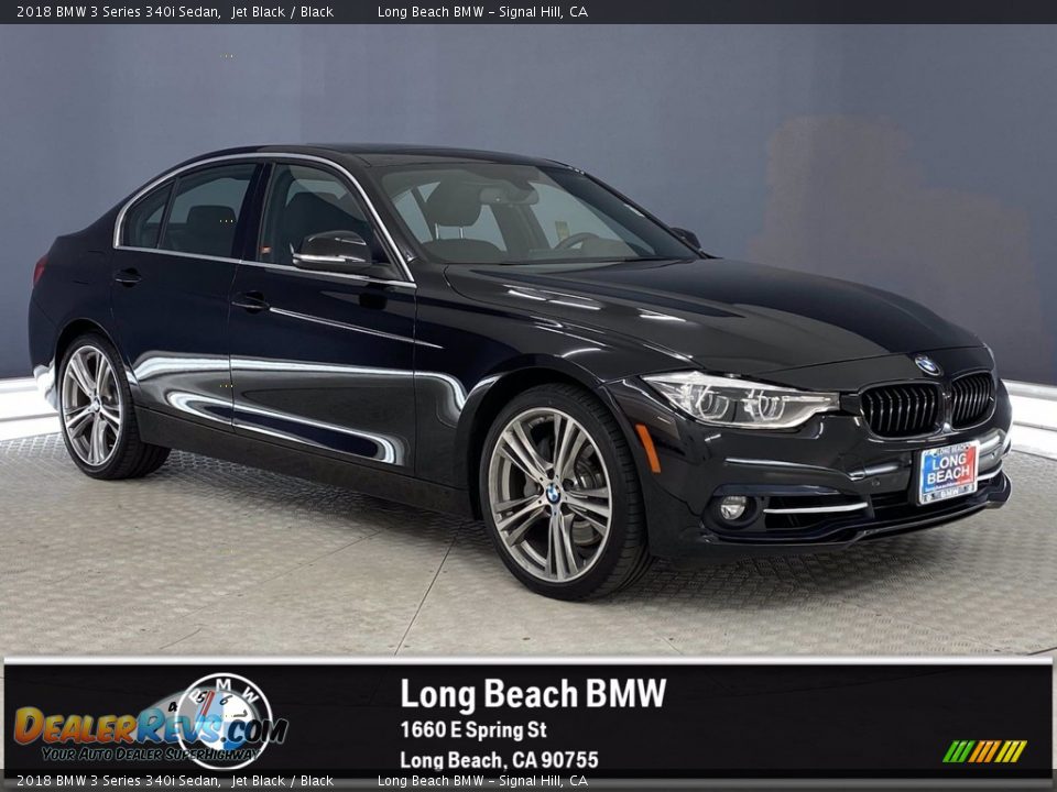 2018 BMW 3 Series 340i Sedan Jet Black / Black Photo #1