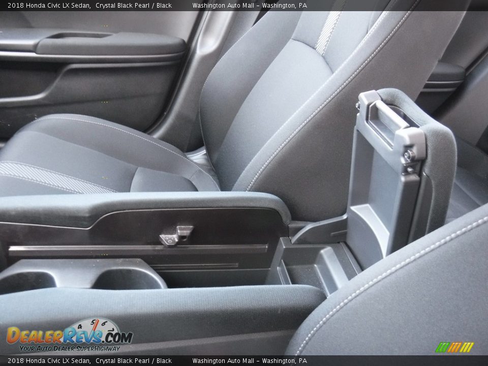 2018 Honda Civic LX Sedan Crystal Black Pearl / Black Photo #21