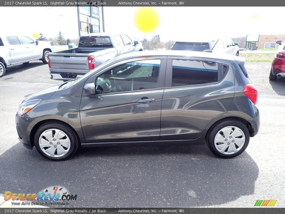 2017 Chevrolet Spark LS Nightfall Gray Metallic / Jet Black Photo #6