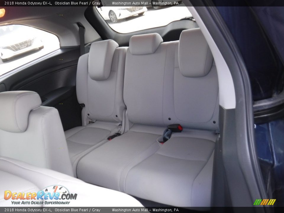 2018 Honda Odyssey EX-L Obsidian Blue Pearl / Gray Photo #25