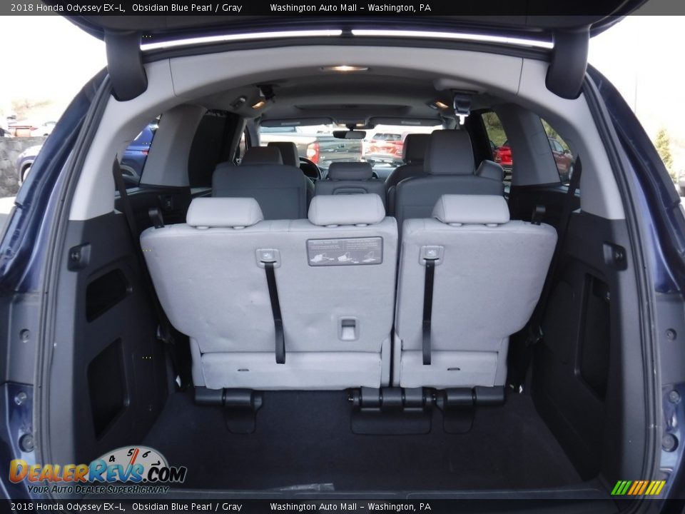 2018 Honda Odyssey EX-L Obsidian Blue Pearl / Gray Photo #26