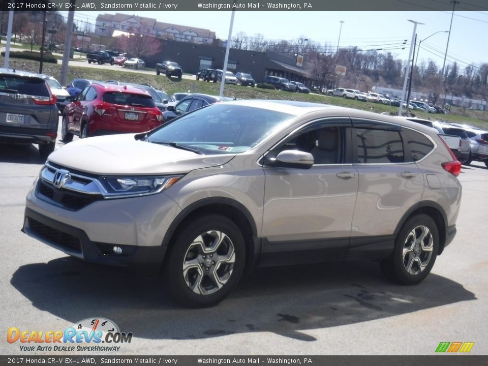 2017 Honda CR-V EX-L AWD Sandstorm Metallic / Ivory Photo #5