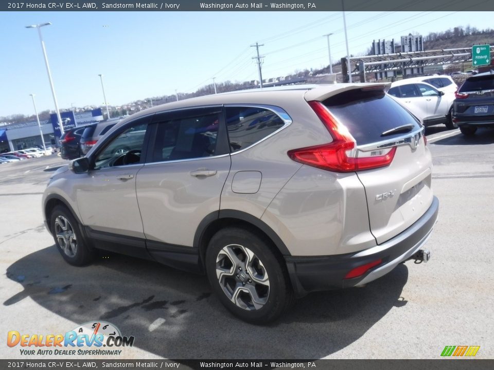 2017 Honda CR-V EX-L AWD Sandstorm Metallic / Ivory Photo #7