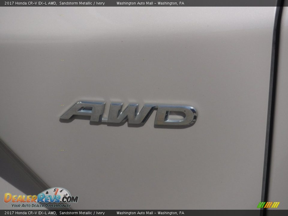 2017 Honda CR-V EX-L AWD Sandstorm Metallic / Ivory Photo #10