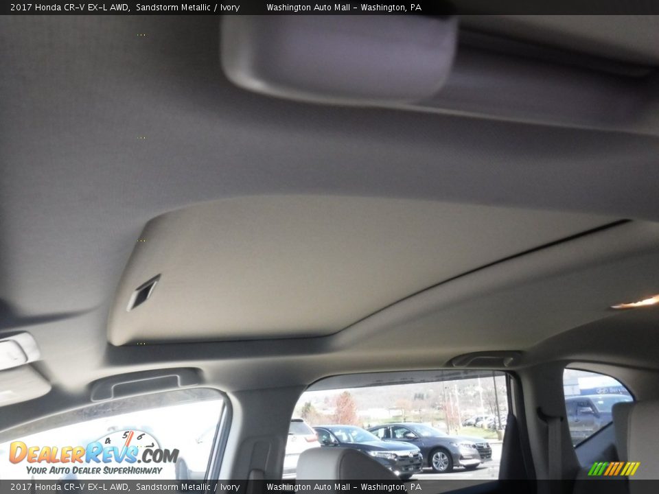 2017 Honda CR-V EX-L AWD Sandstorm Metallic / Ivory Photo #11