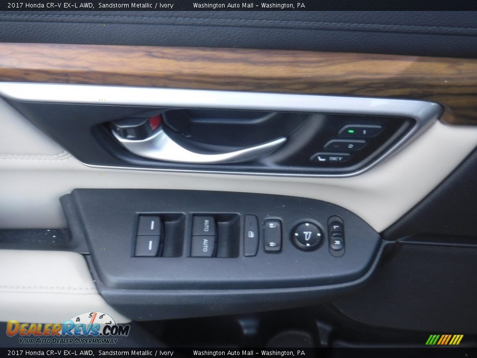 2017 Honda CR-V EX-L AWD Sandstorm Metallic / Ivory Photo #12