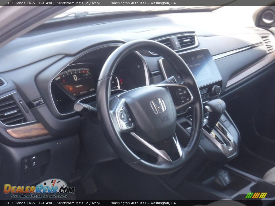 2017 Honda CR-V EX-L AWD Sandstorm Metallic / Ivory Photo #13