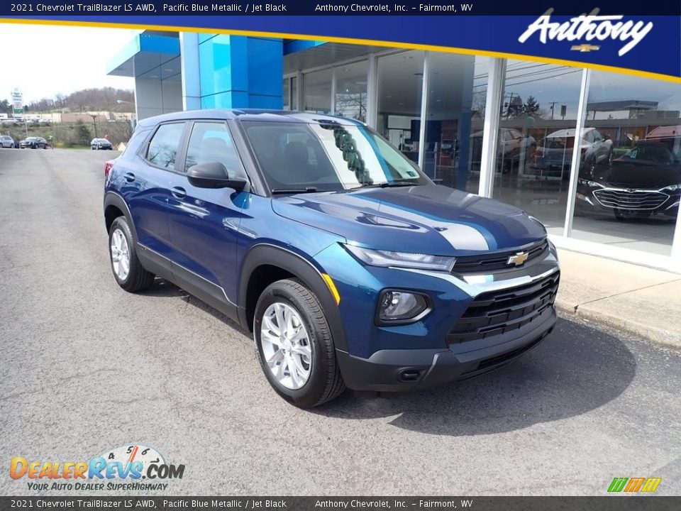 2021 Chevrolet TrailBlazer LS AWD Pacific Blue Metallic / Jet Black Photo #1