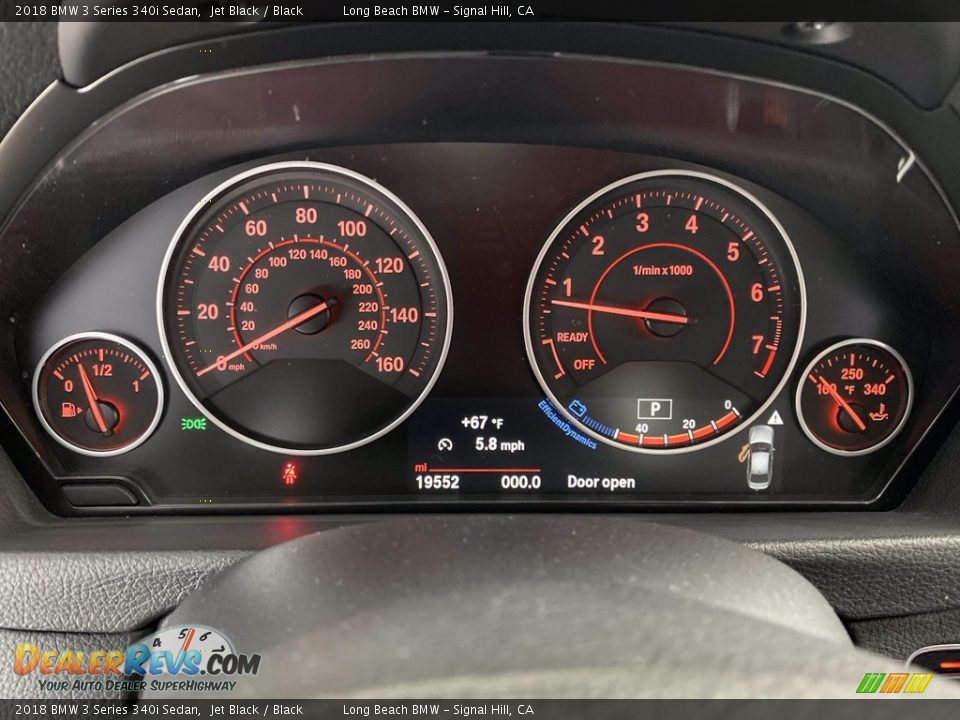 2018 BMW 3 Series 340i Sedan Jet Black / Black Photo #21