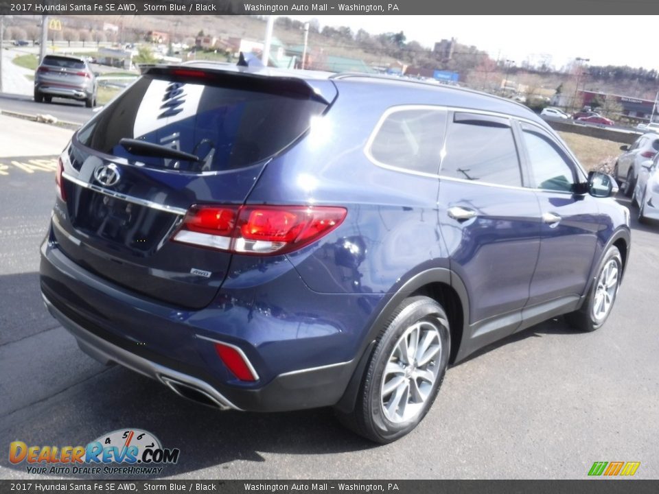 2017 Hyundai Santa Fe SE AWD Storm Blue / Black Photo #10