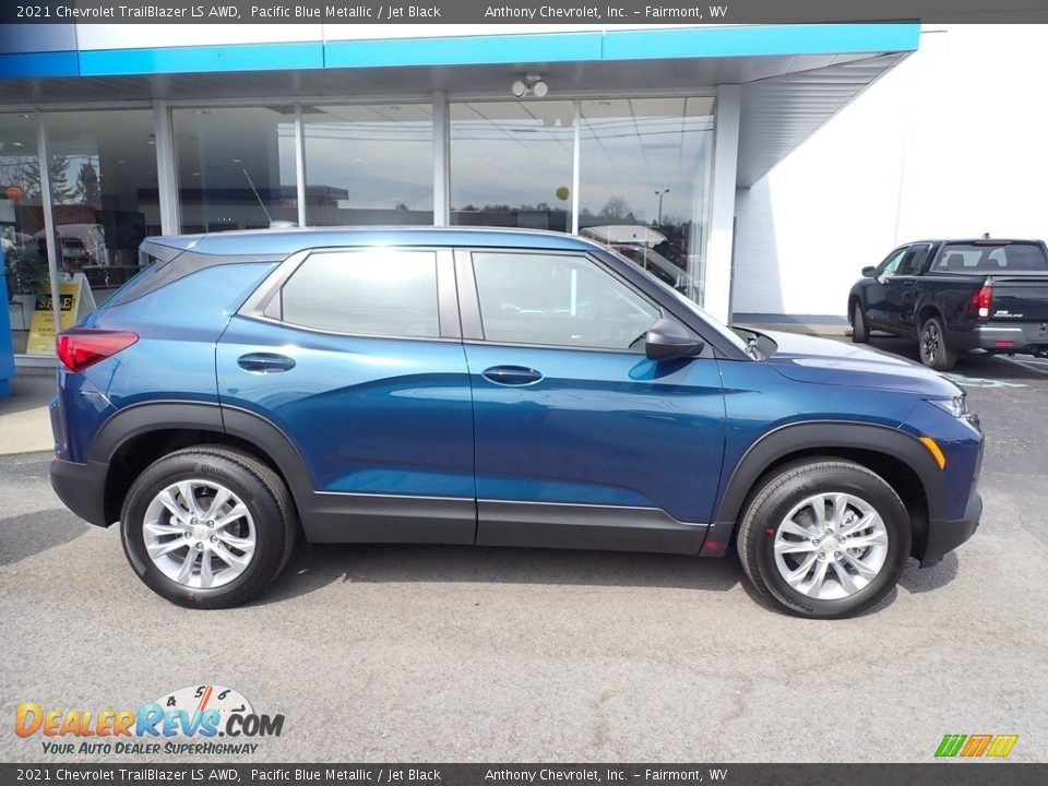 2021 Chevrolet TrailBlazer LS AWD Pacific Blue Metallic / Jet Black Photo #2