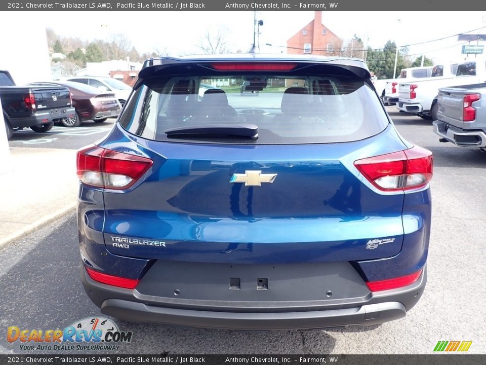 2021 Chevrolet Trailblazer LS AWD Pacific Blue Metallic / Jet Black Photo #4