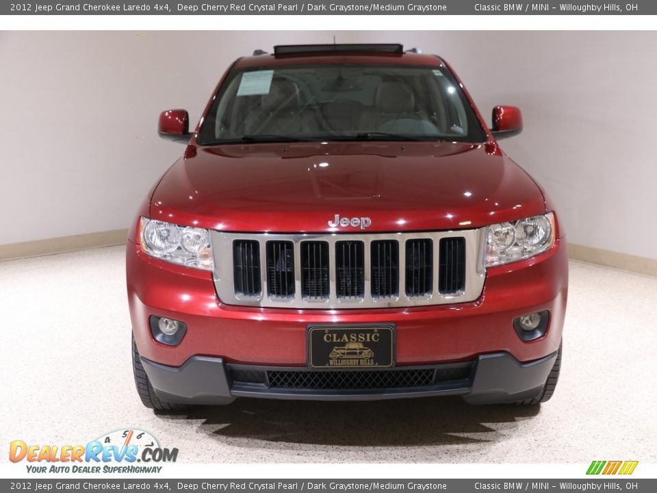 2012 Jeep Grand Cherokee Laredo 4x4 Deep Cherry Red Crystal Pearl / Dark Graystone/Medium Graystone Photo #2