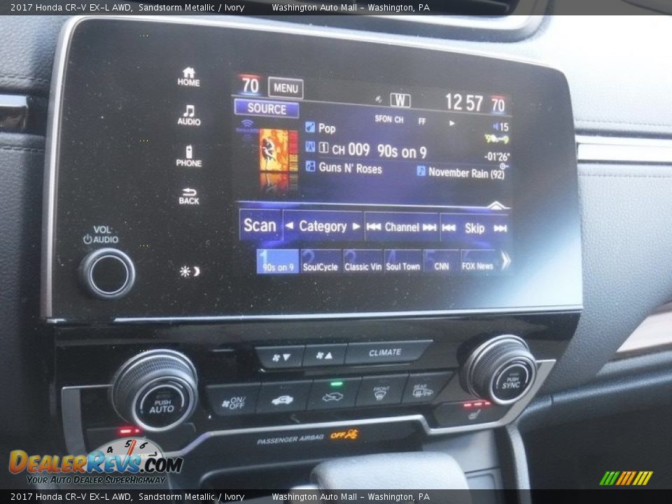 2017 Honda CR-V EX-L AWD Sandstorm Metallic / Ivory Photo #18
