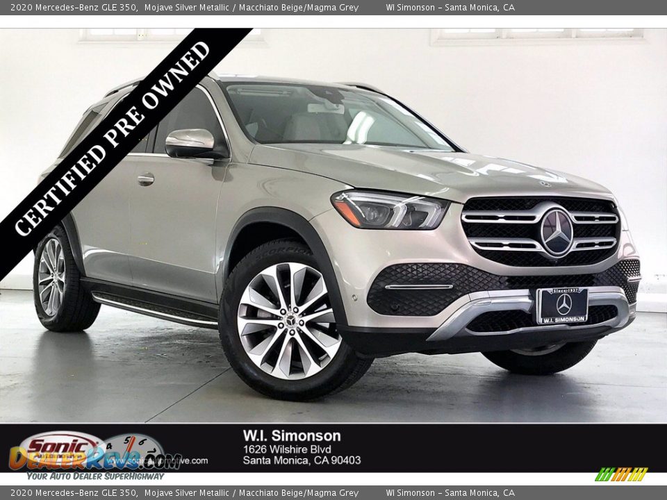 2020 Mercedes-Benz GLE 350 Mojave Silver Metallic / Macchiato Beige/Magma Grey Photo #1