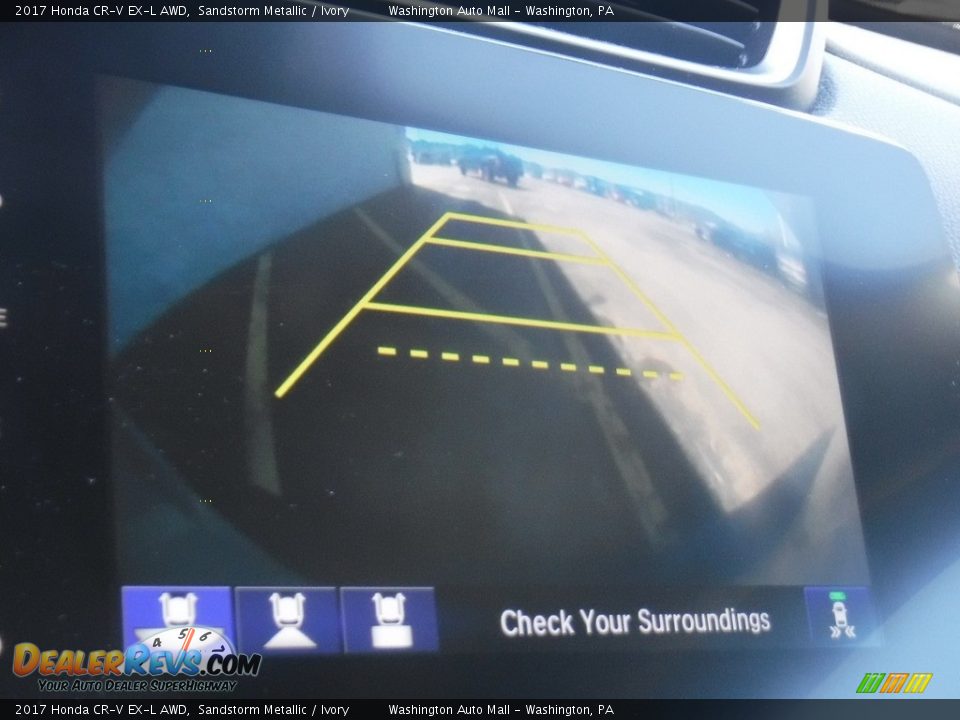 2017 Honda CR-V EX-L AWD Sandstorm Metallic / Ivory Photo #19