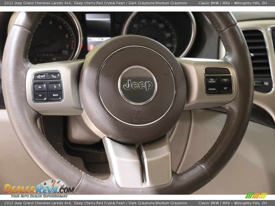 2012 Jeep Grand Cherokee Laredo 4x4 Deep Cherry Red Crystal Pearl / Dark Graystone/Medium Graystone Photo #7