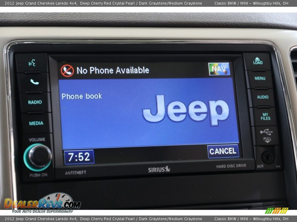 2012 Jeep Grand Cherokee Laredo 4x4 Deep Cherry Red Crystal Pearl / Dark Graystone/Medium Graystone Photo #11