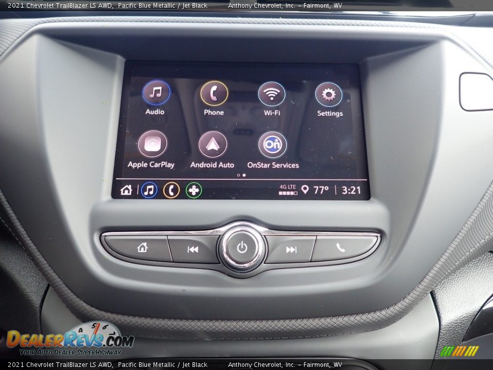2021 Chevrolet TrailBlazer LS AWD Pacific Blue Metallic / Jet Black Photo #16